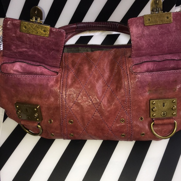Vintage Juicy Couture purple leather purse. - Picture 3 of 16